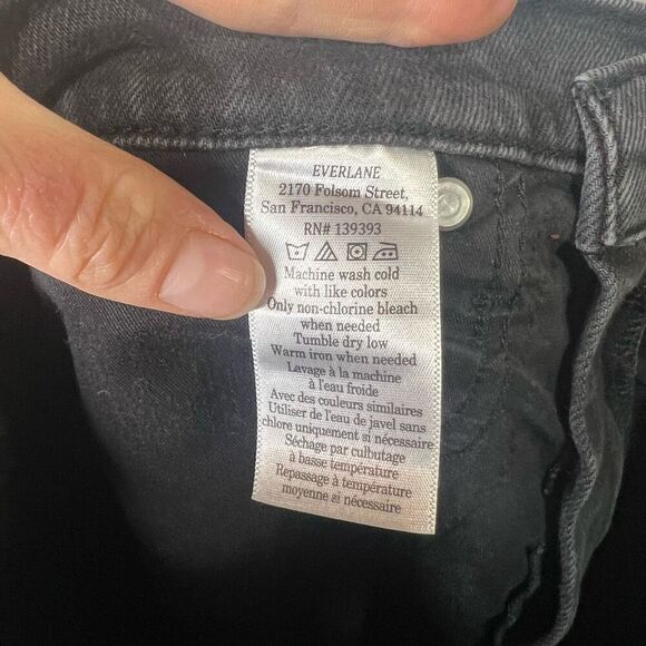 Everlane The Original Cheeky Jean Black Jeans Sz 30s - Picture 10 of 12